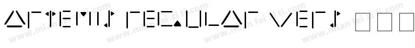 Artemis Regular Vers字体转换